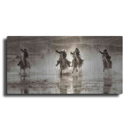 Luxe Metal Art 'Splash Dance II' by Lisa Dearing, Metal Wall Art