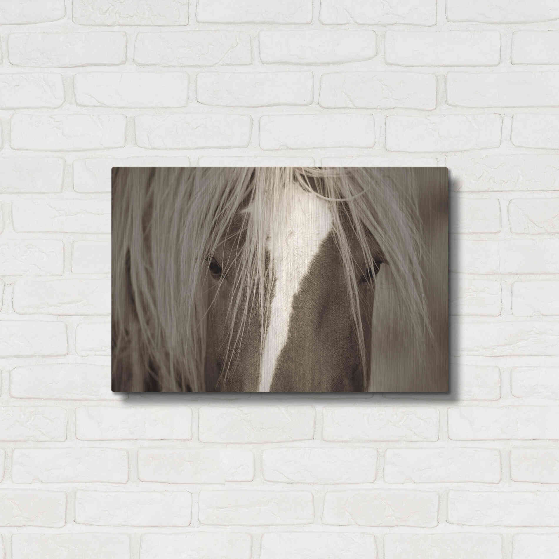 Luxe Metal Art 'The Blonde' by Lisa Dearing, Metal Wall Art,24x16