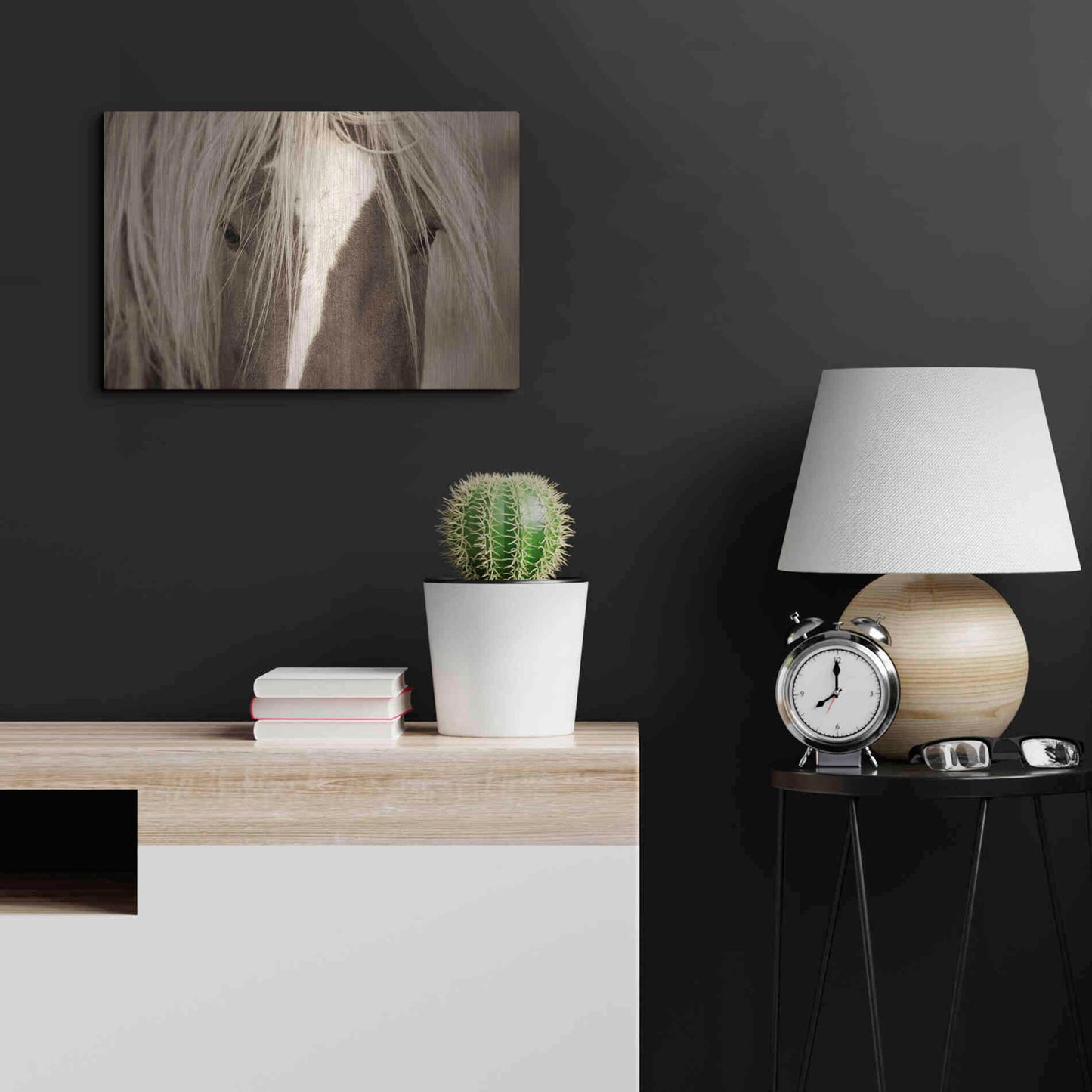 Luxe Metal Art 'The Blonde' by Lisa Dearing, Metal Wall Art,24x16