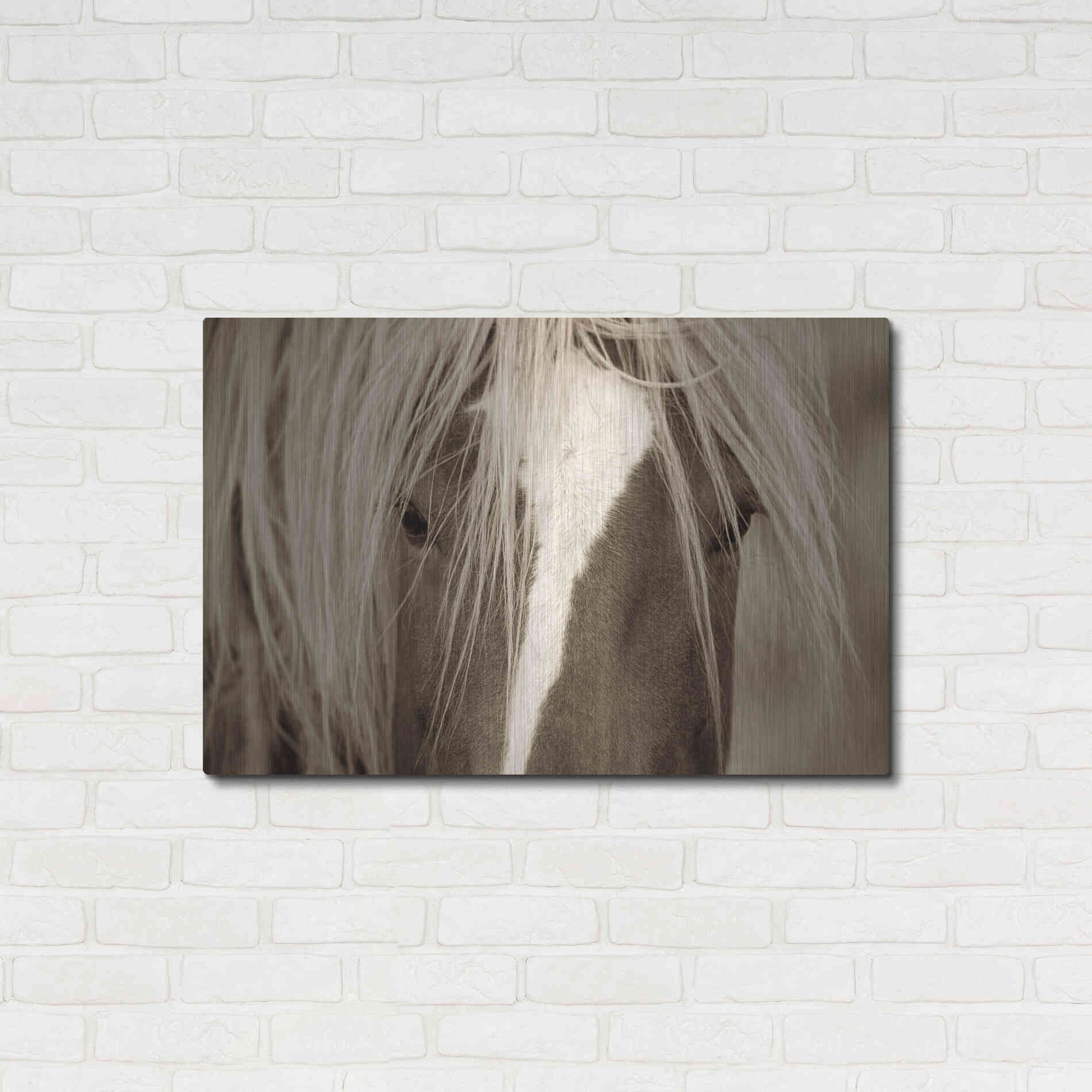 Luxe Metal Art 'The Blonde' by Lisa Dearing, Metal Wall Art,36x24
