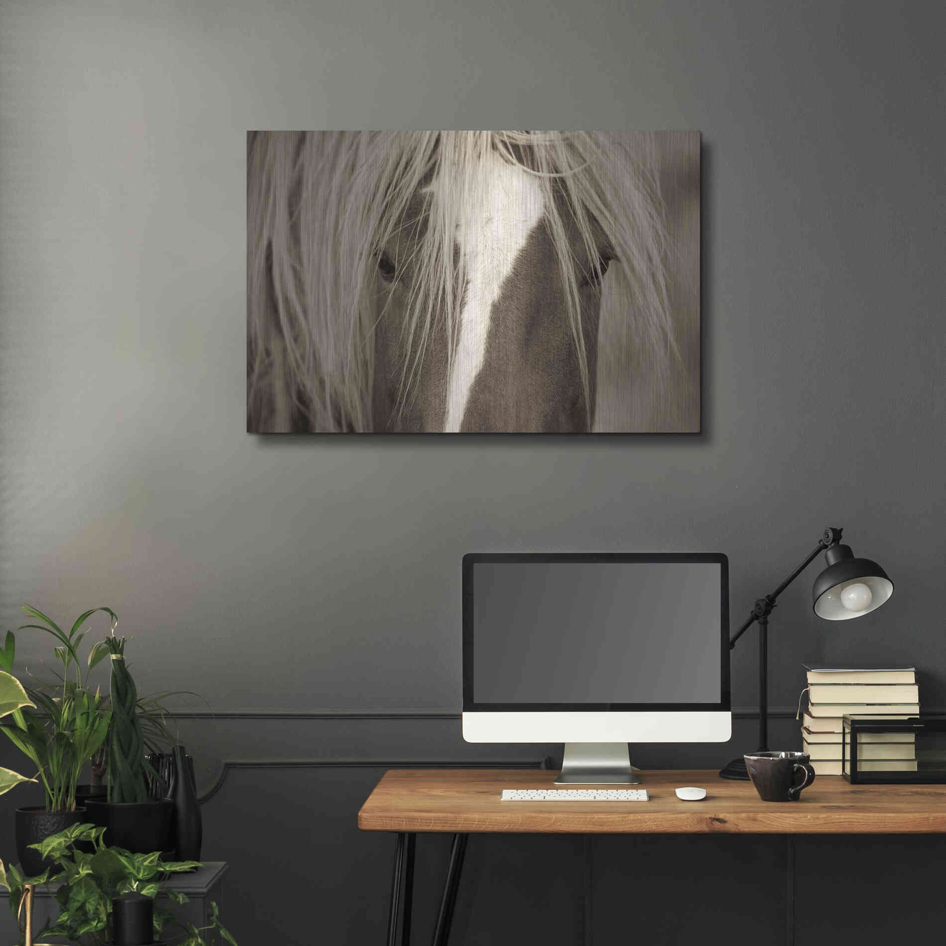 Luxe Metal Art 'The Blonde' by Lisa Dearing, Metal Wall Art,36x24