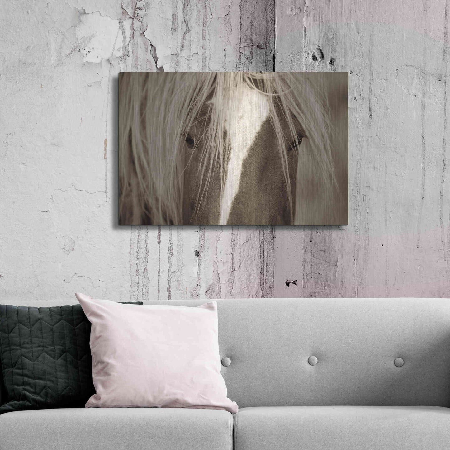 Luxe Metal Art 'The Blonde' by Lisa Dearing, Metal Wall Art,36x24