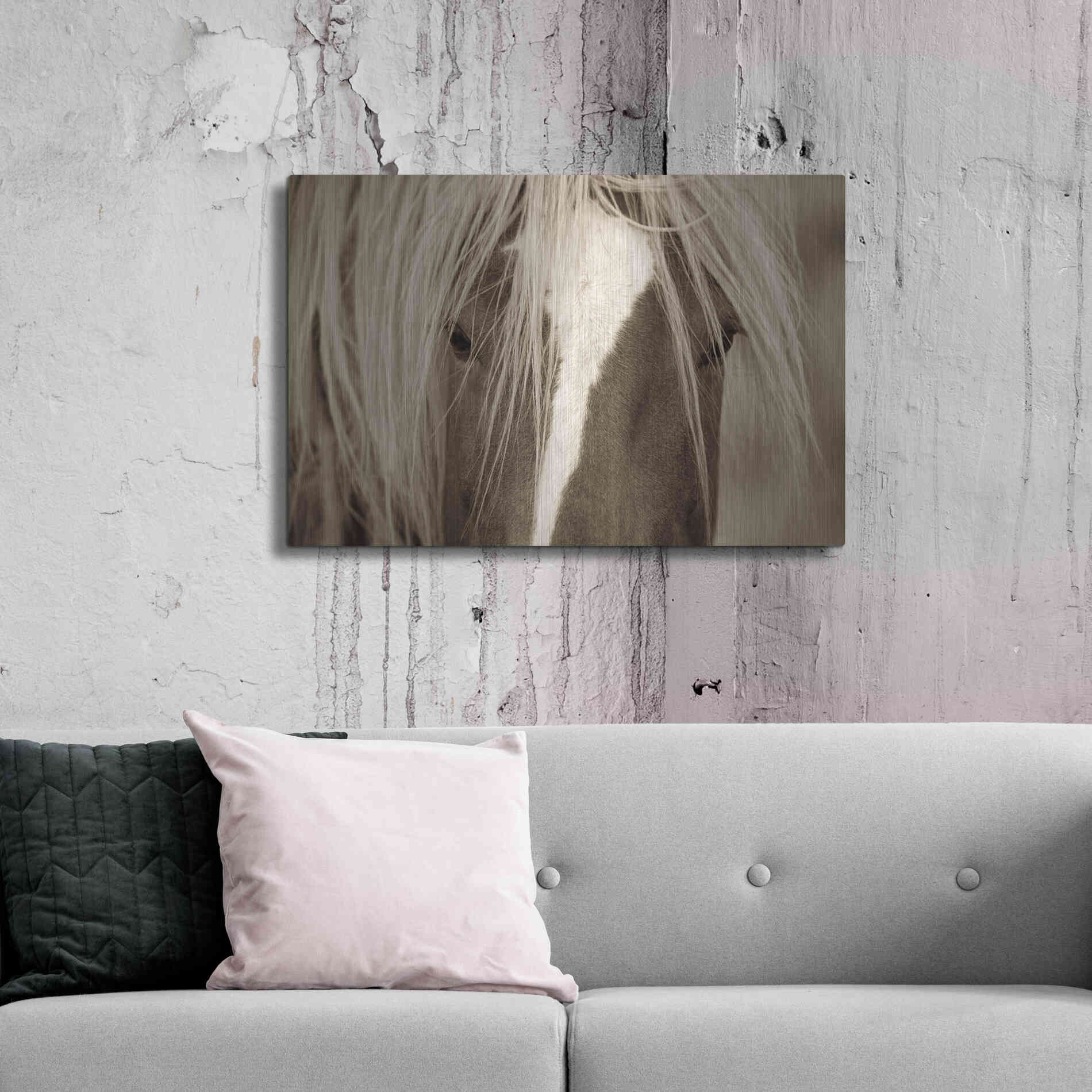Luxe Metal Art 'The Blonde' by Lisa Dearing, Metal Wall Art,36x24