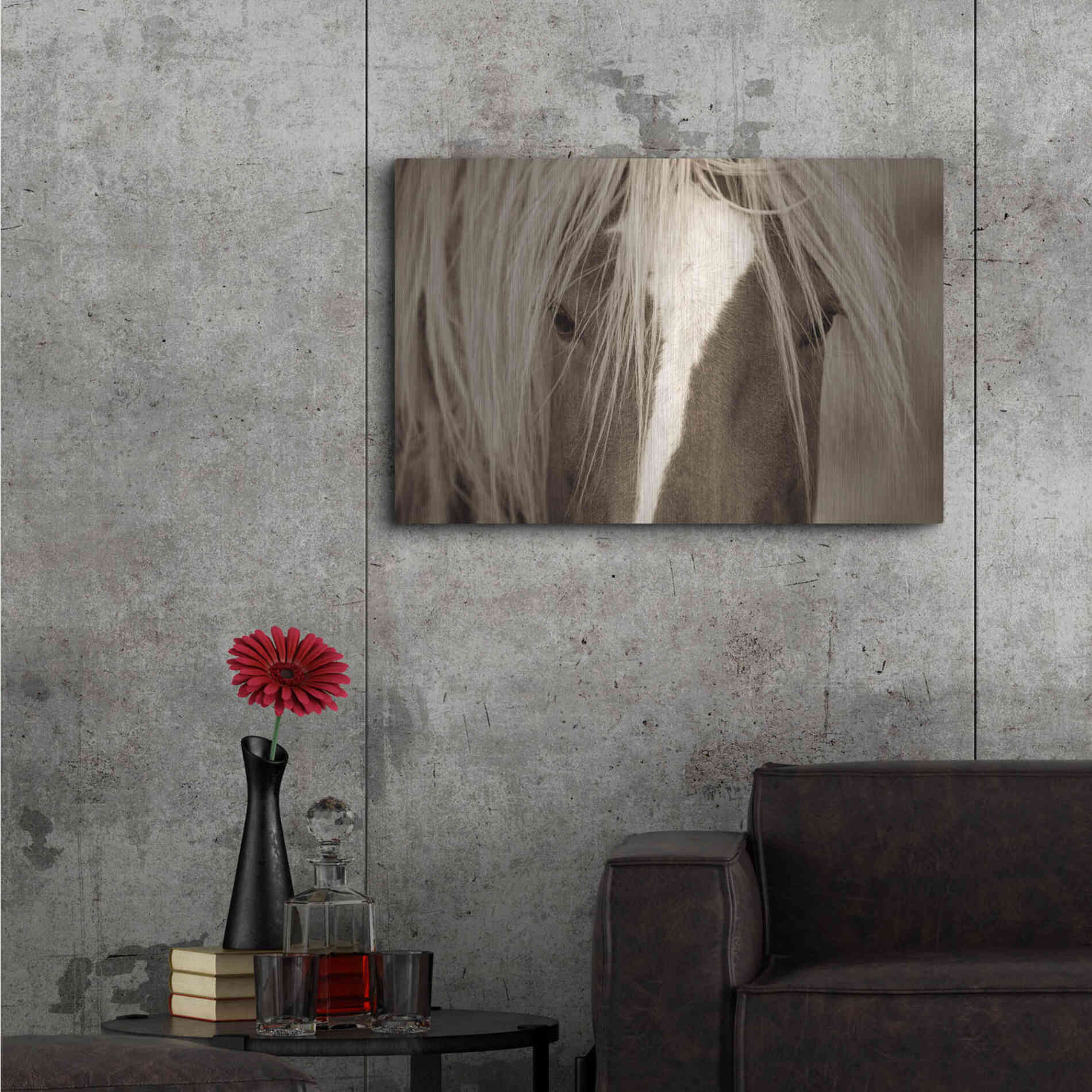 Luxe Metal Art 'The Blonde' by Lisa Dearing, Metal Wall Art,36x24