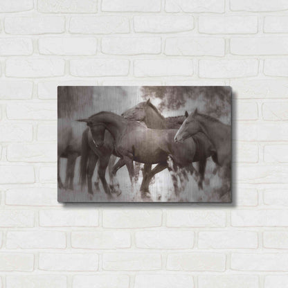 Luxe Metal Art 'The Herd' by Lisa Dearing, Metal Wall Art,24x16
