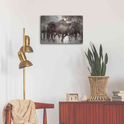 Luxe Metal Art 'The Herd' by Lisa Dearing, Metal Wall Art,24x16