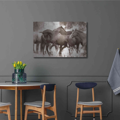 Luxe Metal Art 'The Herd' by Lisa Dearing, Metal Wall Art,36x24
