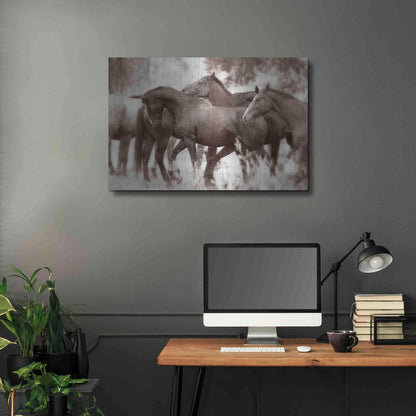 Luxe Metal Art 'The Herd' by Lisa Dearing, Metal Wall Art,36x24