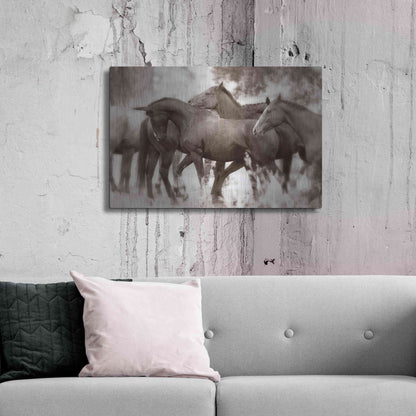 Luxe Metal Art 'The Herd' by Lisa Dearing, Metal Wall Art,36x24