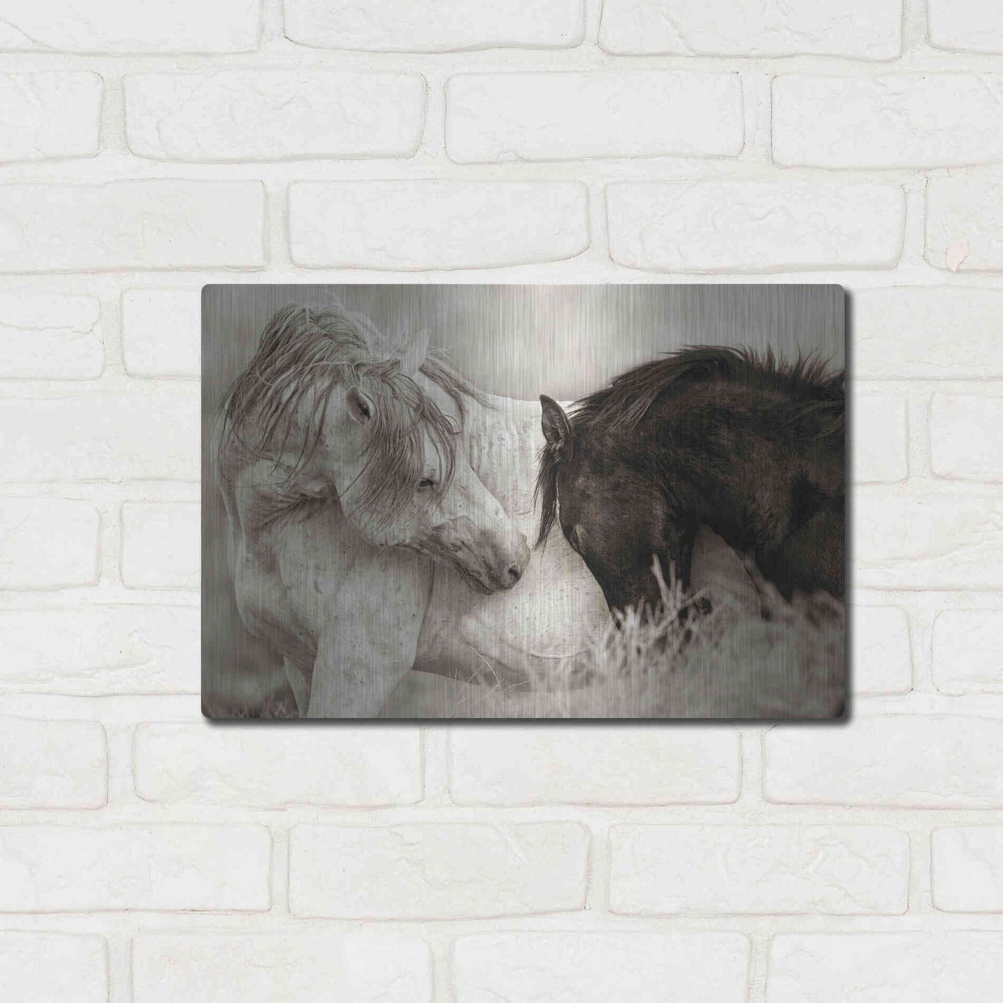 Luxe Metal Art 'The Long Goodbye' by Lisa Dearing, Metal Wall Art,16x12