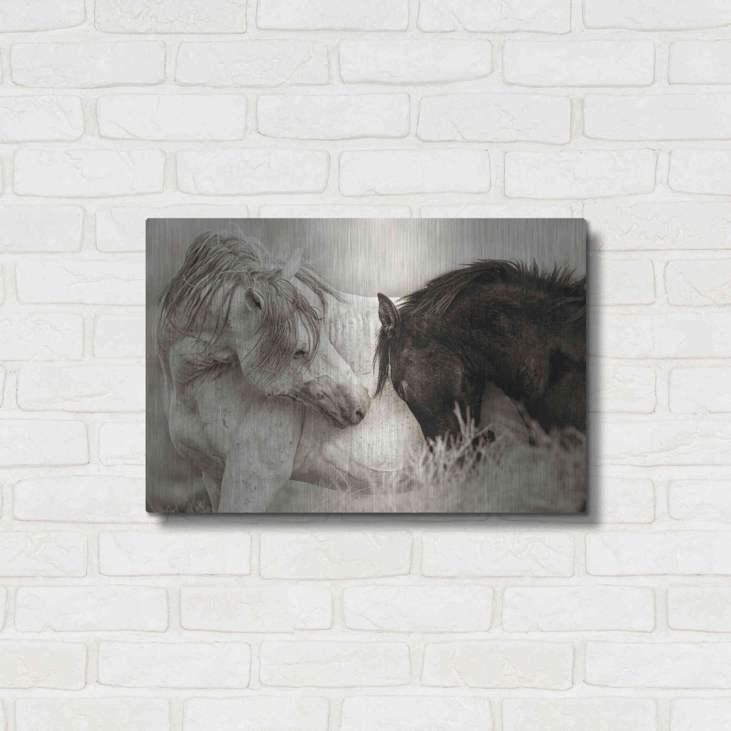 Luxe Metal Art 'The Long Goodbye' by Lisa Dearing, Metal Wall Art,24x16