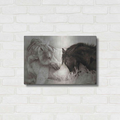 Luxe Metal Art 'The Long Goodbye' by Lisa Dearing, Metal Wall Art,24x16