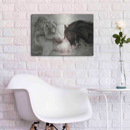 Luxe Metal Art 'The Long Goodbye' by Lisa Dearing, Metal Wall Art,24x16