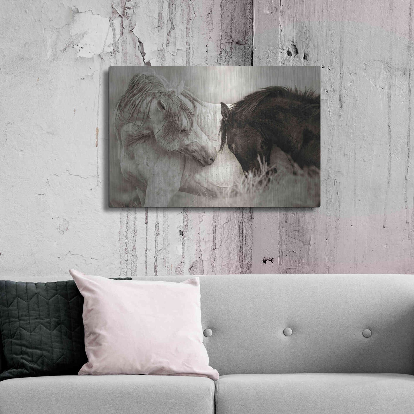 Luxe Metal Art 'The Long Goodbye' by Lisa Dearing, Metal Wall Art,36x24