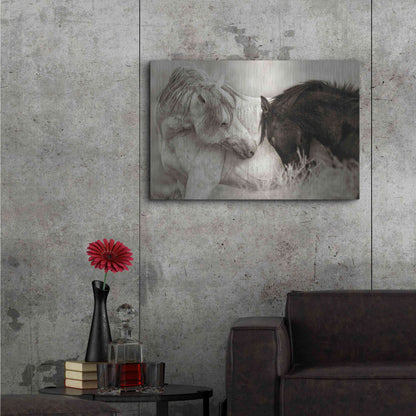 Luxe Metal Art 'The Long Goodbye' by Lisa Dearing, Metal Wall Art,36x24