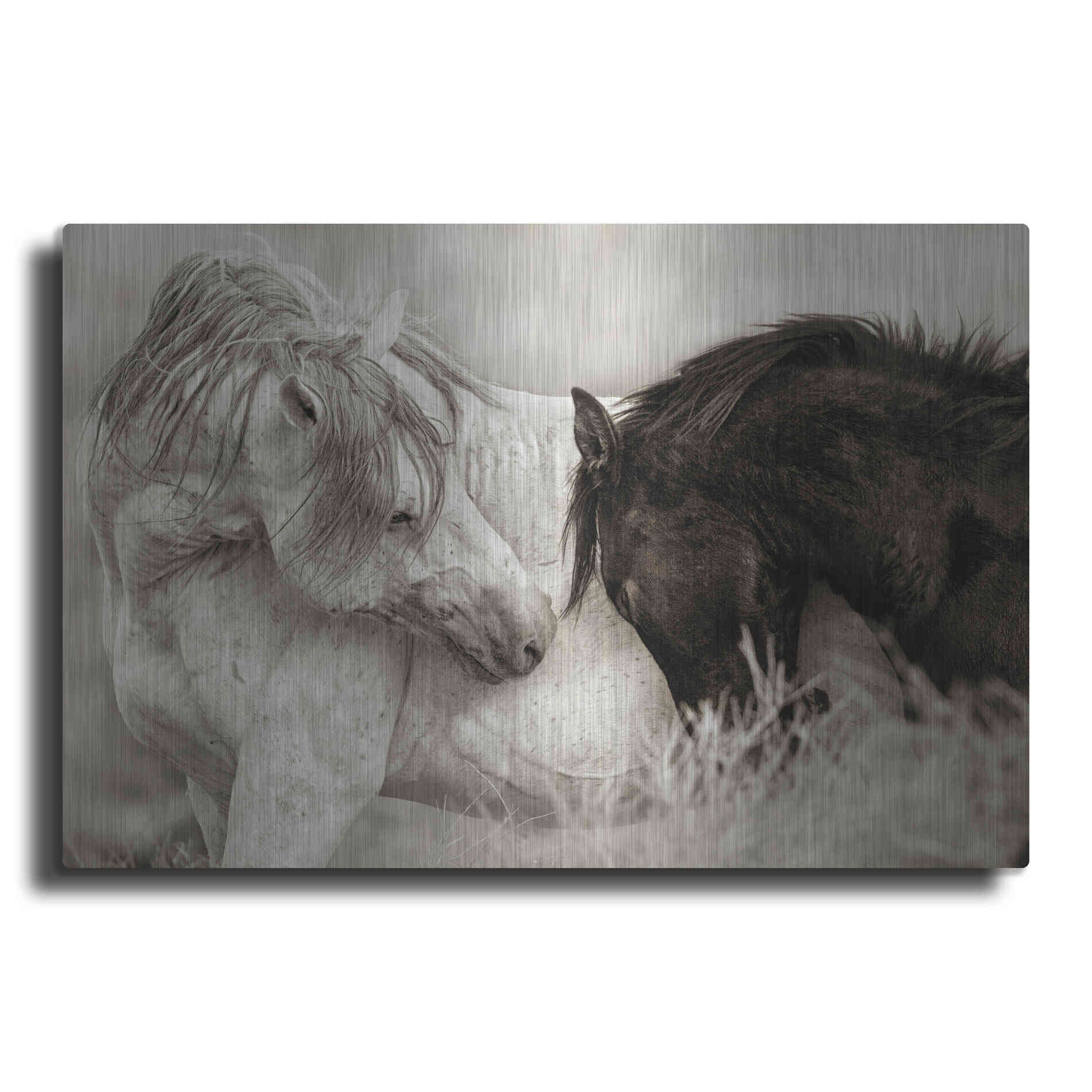 Luxe Metal Art 'The Long Goodbye' by Lisa Dearing, Metal Wall Art