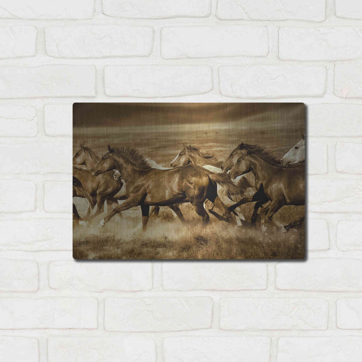 Luxe Metal Art 'Unbroken' by Lisa Dearing, Metal Wall Art,16x12