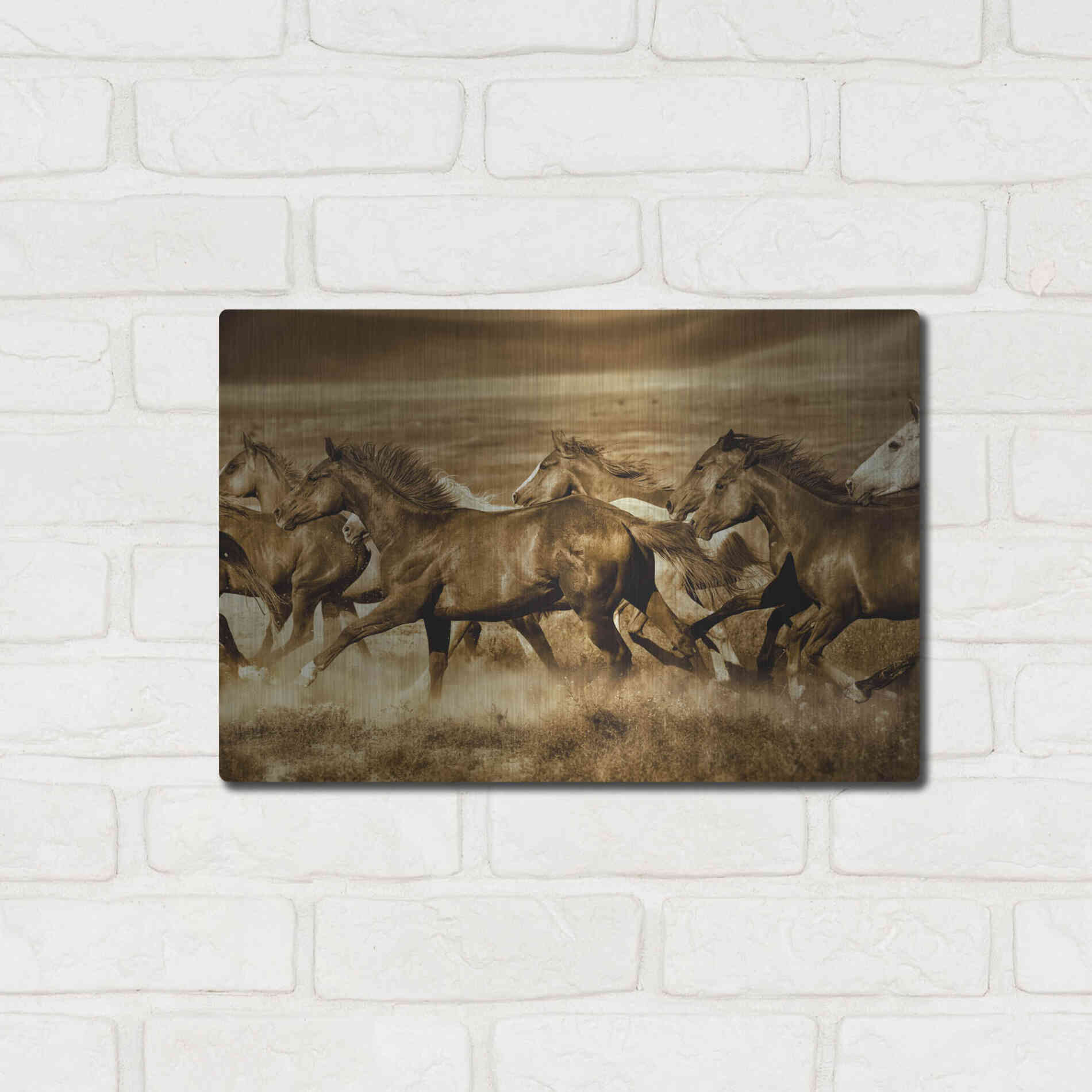 Luxe Metal Art 'Unbroken' by Lisa Dearing, Metal Wall Art,16x12
