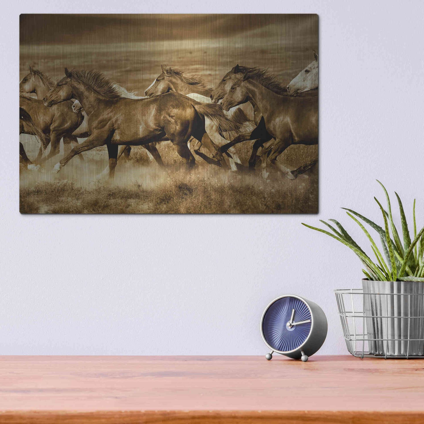 Luxe Metal Art 'Unbroken' by Lisa Dearing, Metal Wall Art,16x12