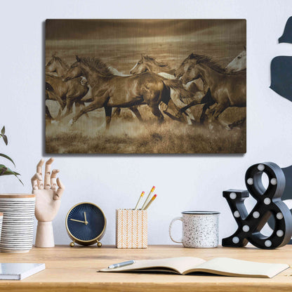 Luxe Metal Art 'Unbroken' by Lisa Dearing, Metal Wall Art,16x12