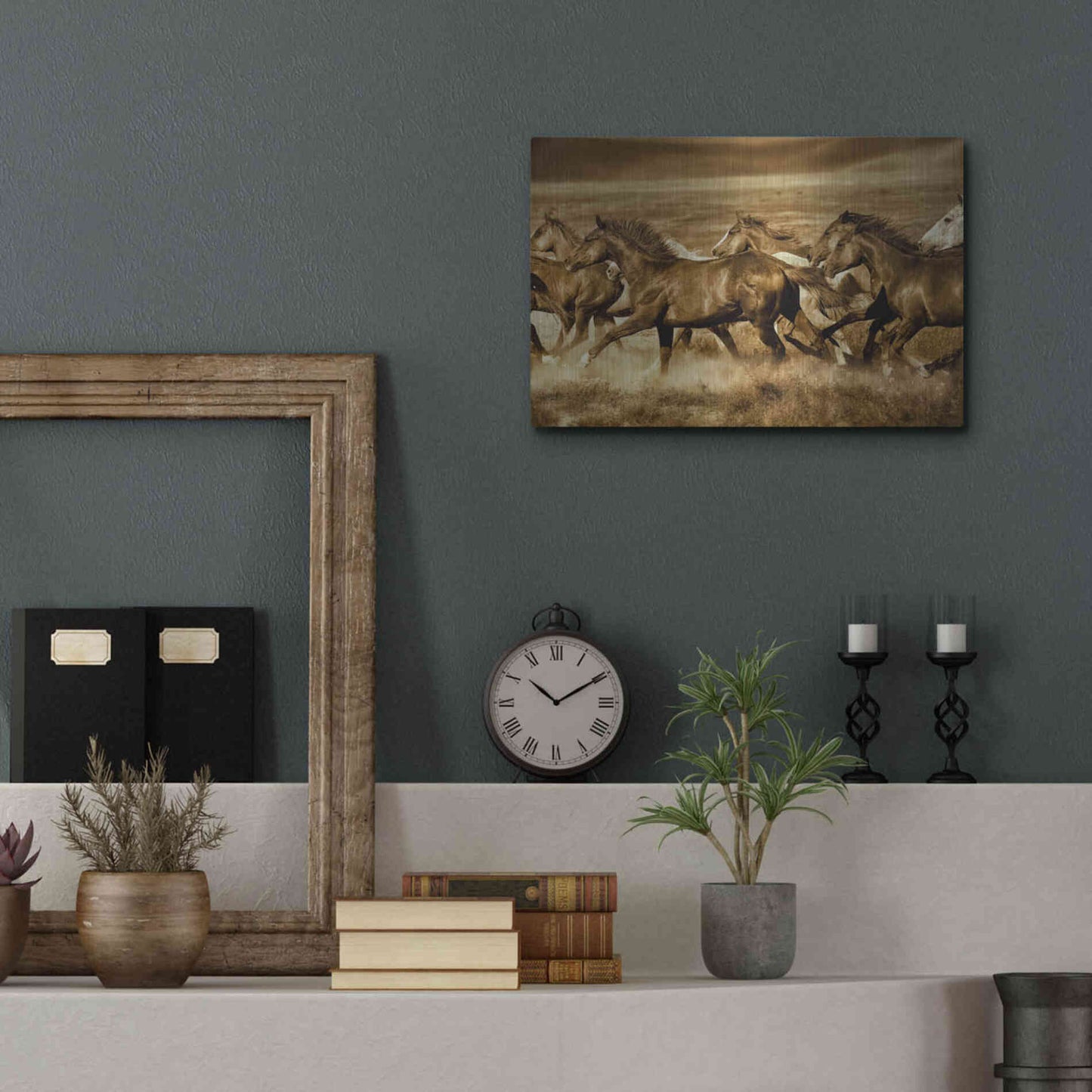 Luxe Metal Art 'Unbroken' by Lisa Dearing, Metal Wall Art,16x12