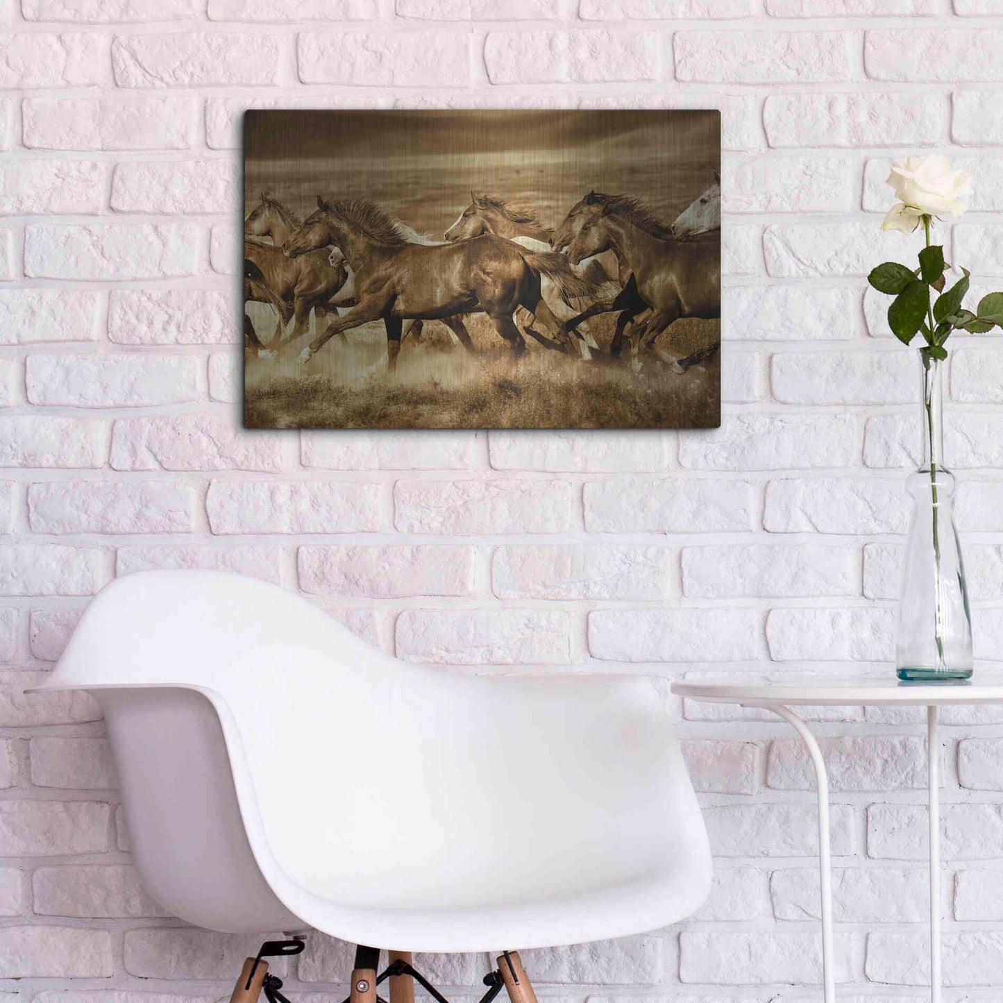 Luxe Metal Art 'Unbroken' by Lisa Dearing, Metal Wall Art,24x16
