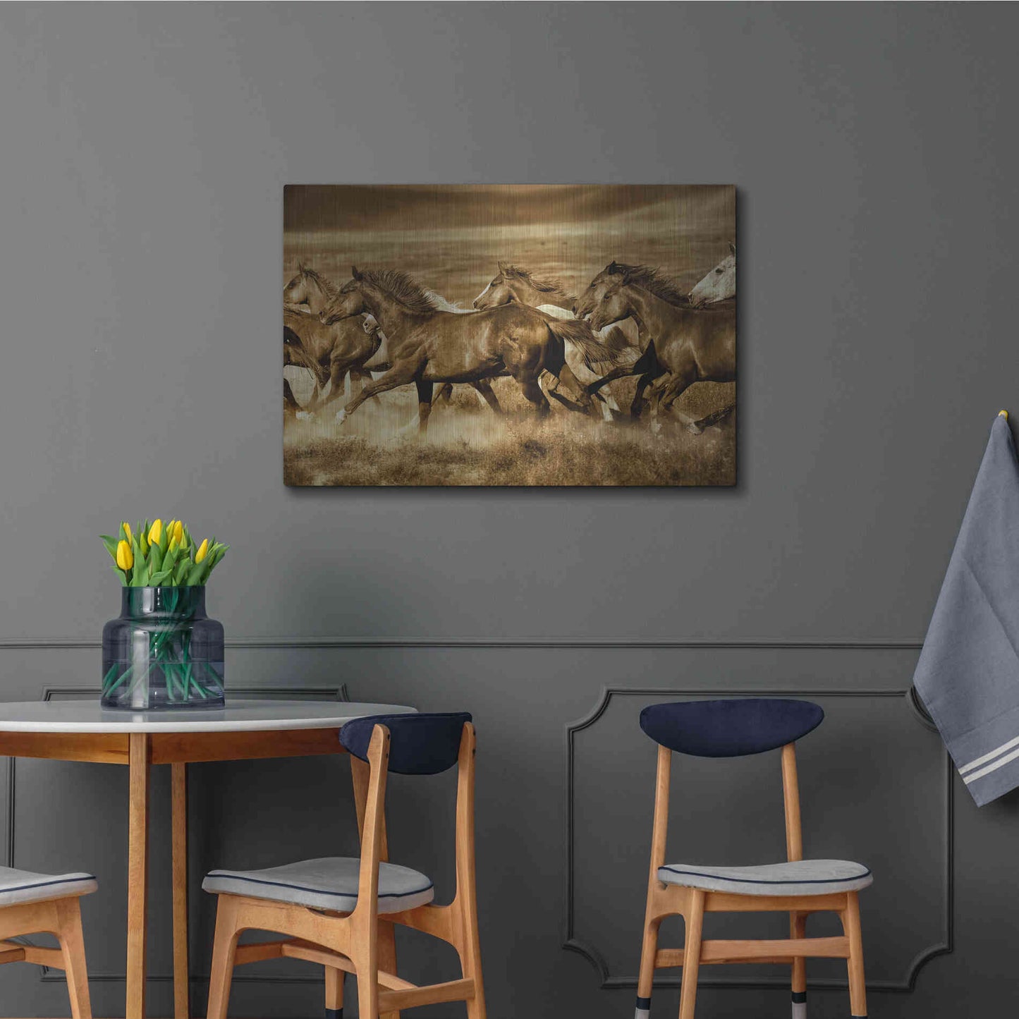 Luxe Metal Art 'Unbroken' by Lisa Dearing, Metal Wall Art,36x24