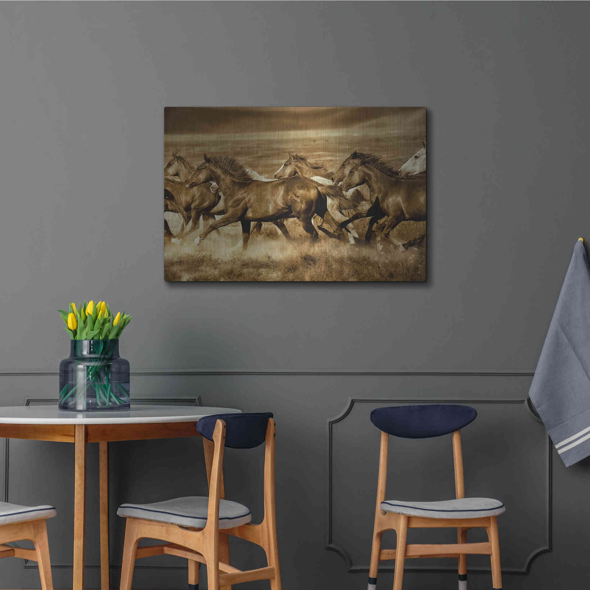 Luxe Metal Art 'Unbroken' by Lisa Dearing, Metal Wall Art,36x24
