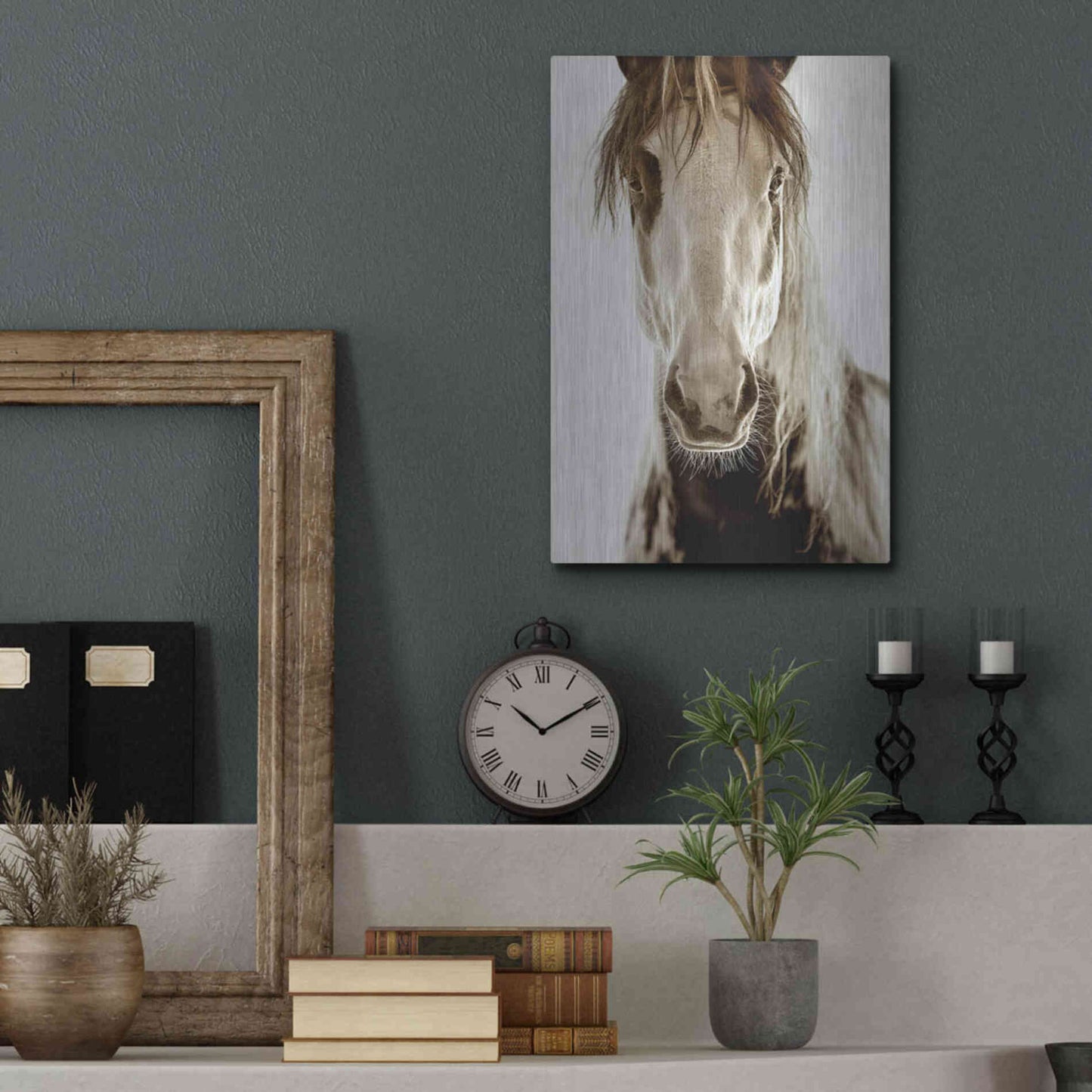 Luxe Metal Art 'Wilbur Cruz' by Lisa Dearing, Metal Wall Art,12x16