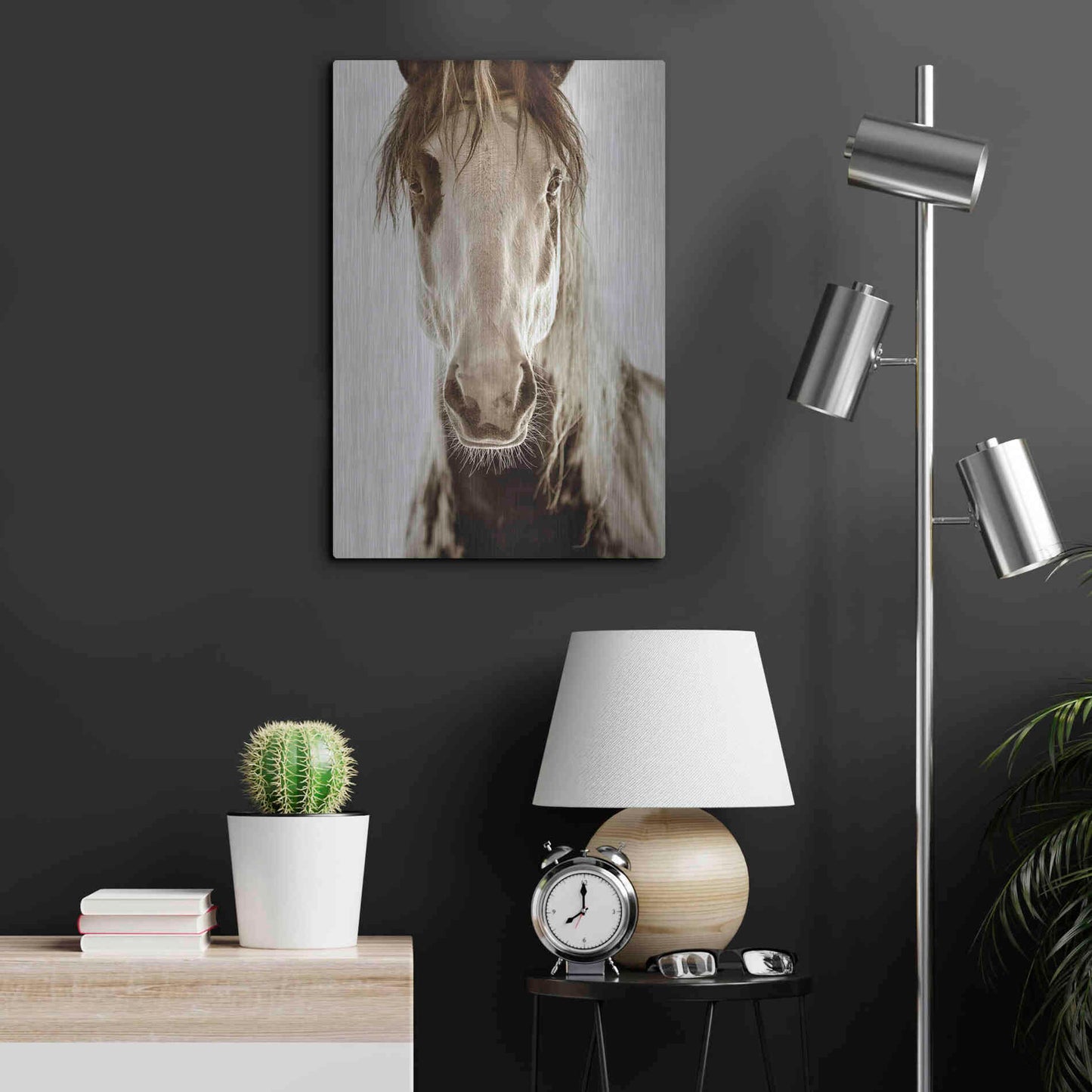 Luxe Metal Art 'Wilbur Cruz' by Lisa Dearing, Metal Wall Art,16x24
