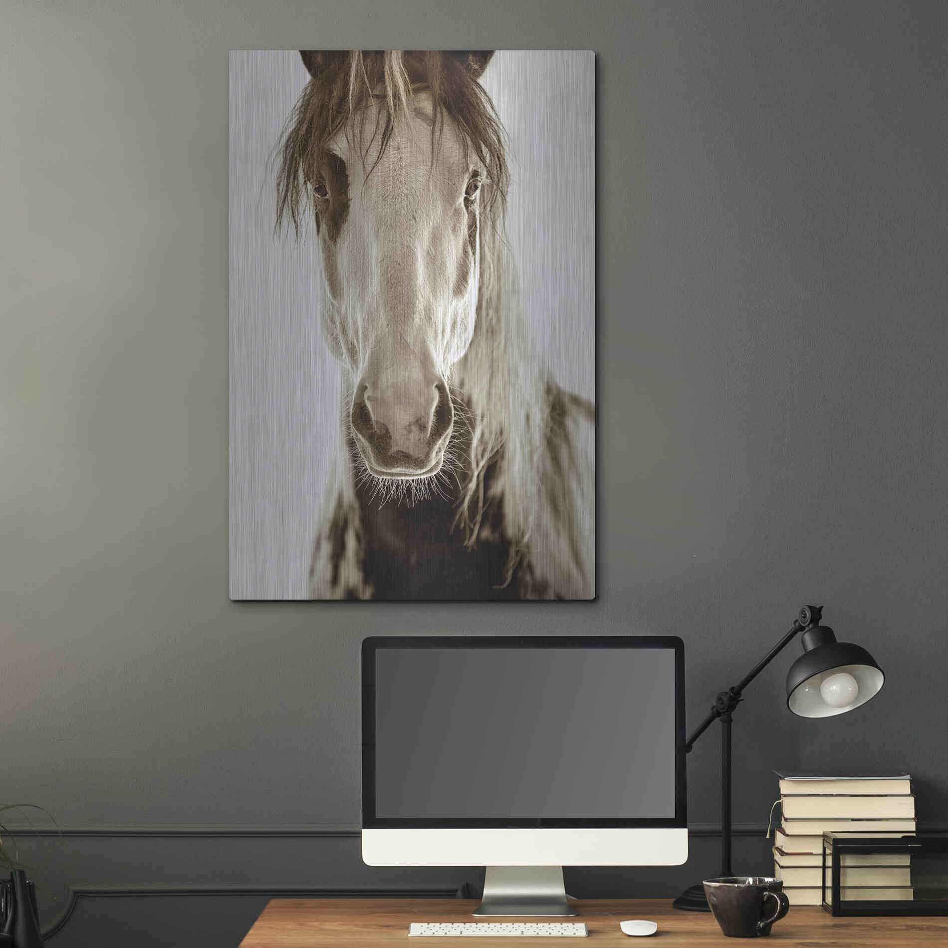 Luxe Metal Art 'Wilbur Cruz' by Lisa Dearing, Metal Wall Art,24x36
