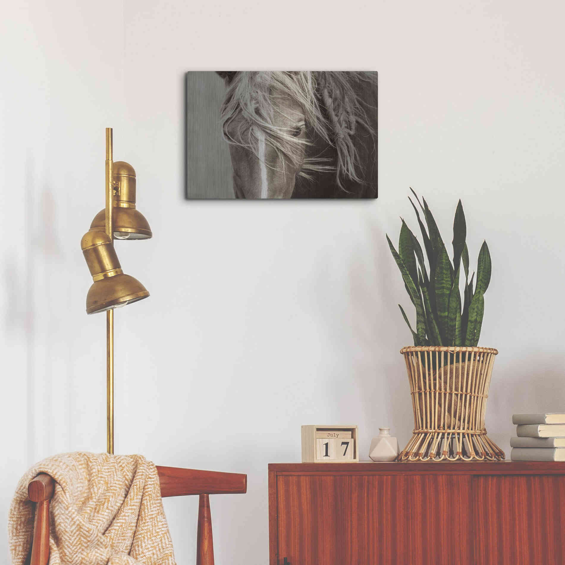 Luxe Metal Art 'Wind Knots' by Lisa Dearing, Metal Wall Art,24x16