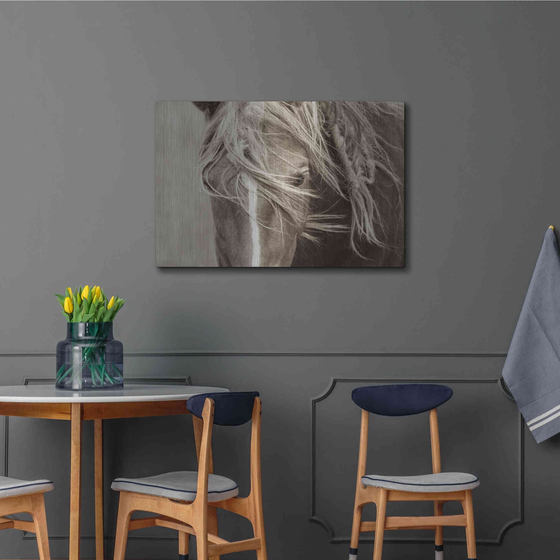 Luxe Metal Art 'Wind Knots' by Lisa Dearing, Metal Wall Art,36x24