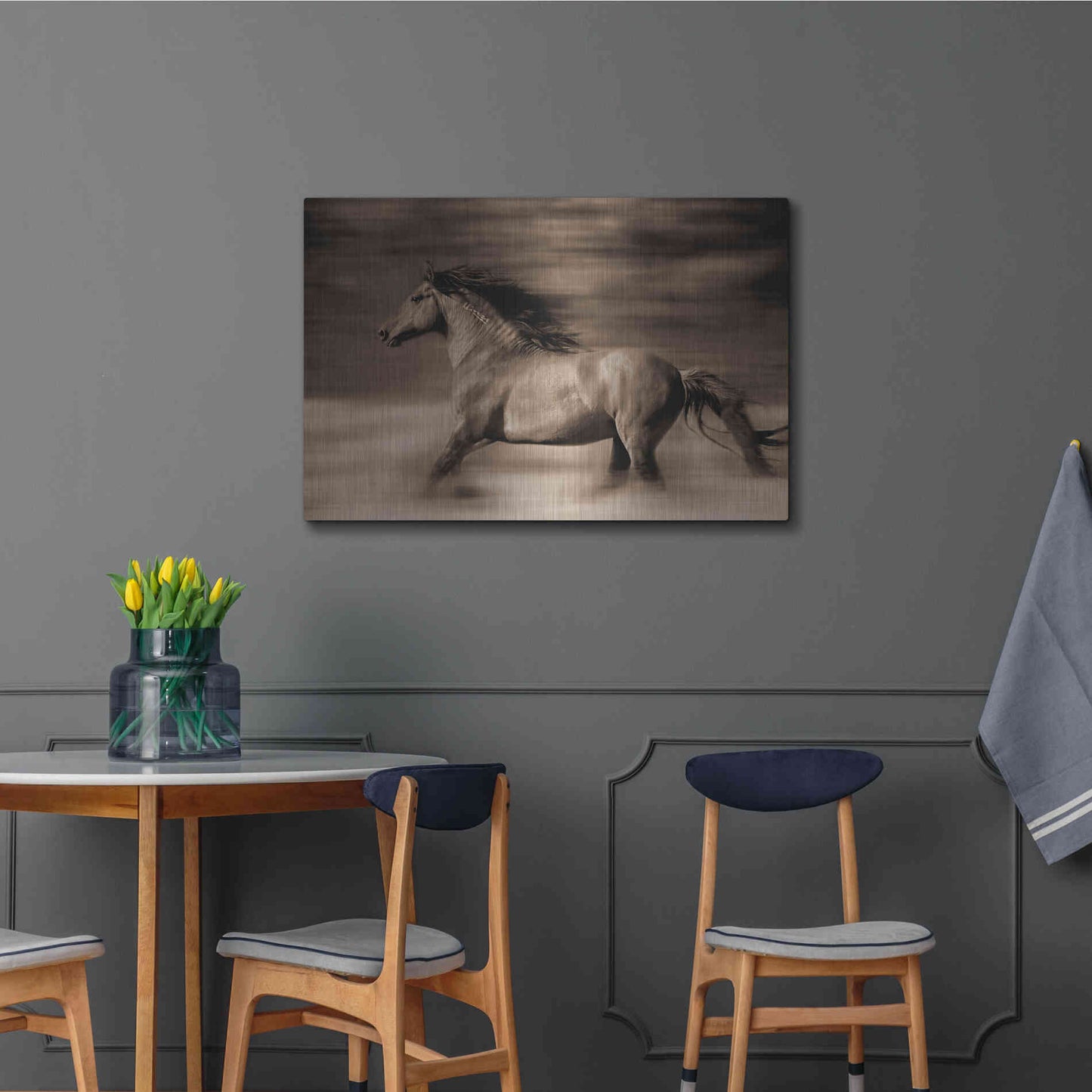 Luxe Metal Art 'Wind Runner' by Lisa Dearing, Metal Wall Art,36x24