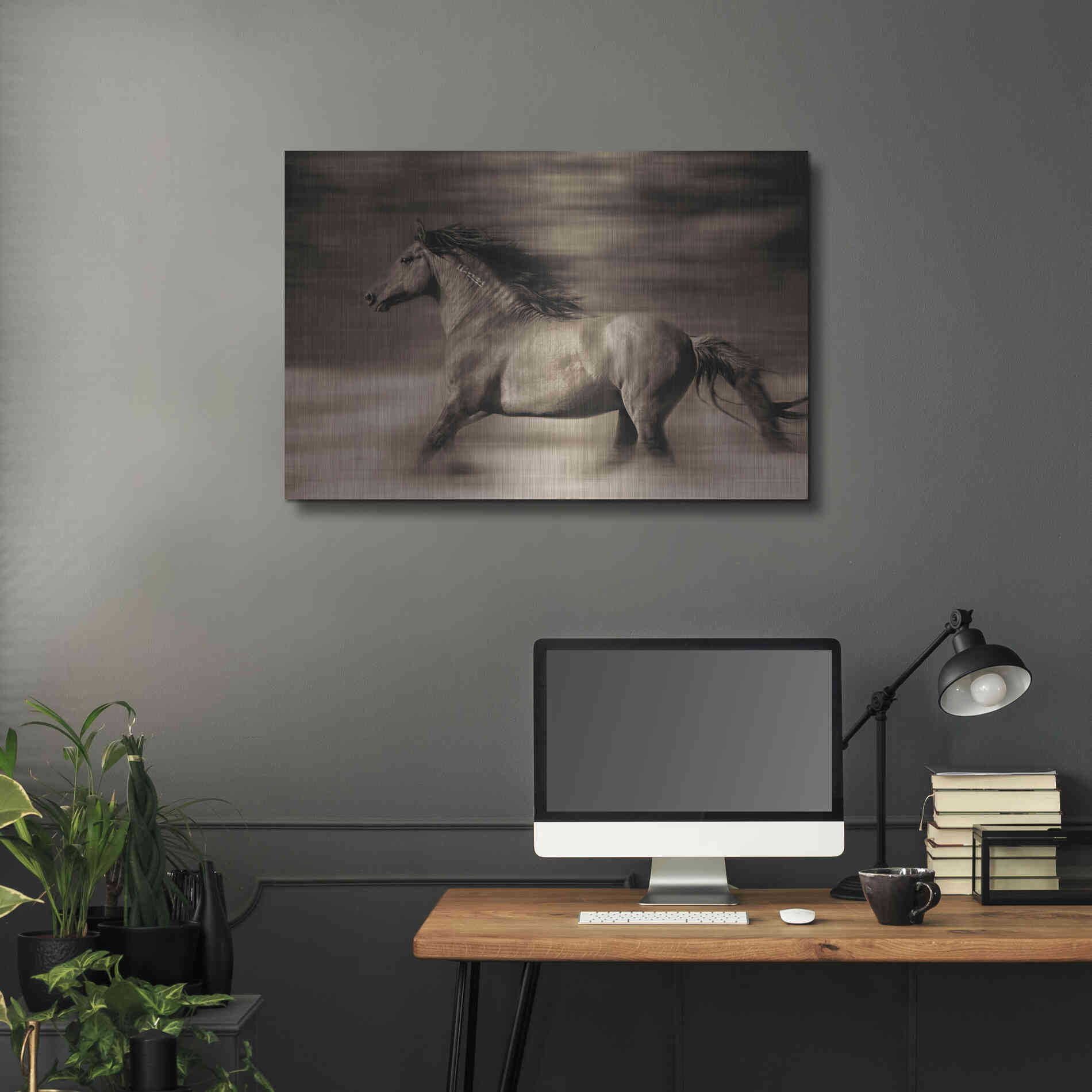 Luxe Metal Art 'Wind Runner' by Lisa Dearing, Metal Wall Art,36x24