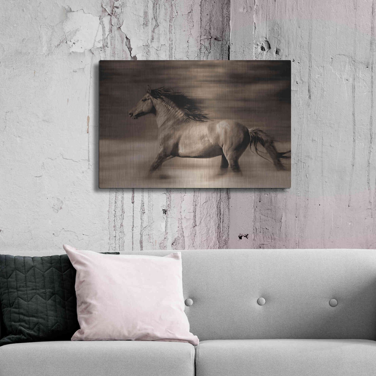 Luxe Metal Art 'Wind Runner' by Lisa Dearing, Metal Wall Art,36x24