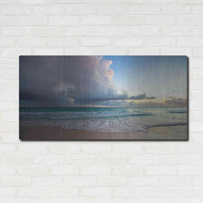 Luxe Metal Art 'First Sunset in Paradise' by Lizzy Davis, Metal Wall Art,48x24