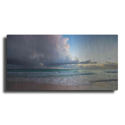 Luxe Metal Art 'First Sunset in Paradise' by Lizzy Davis, Metal Wall Art