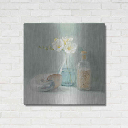 Luxe Metal Art 'Freesia Spa' by Danhui Nai, Metal Wall Art,36x36