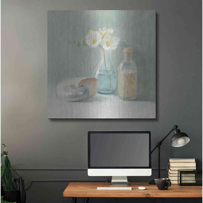 Luxe Metal Art 'Freesia Spa' by Danhui Nai, Metal Wall Art,36x36