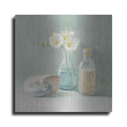 Luxe Metal Art 'Freesia Spa' by Danhui Nai, Metal Wall Art