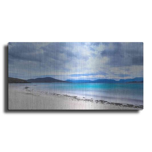 Luxe Metal Art 'Taransay Teal' by Lynne Douglas, Metal Wall Art