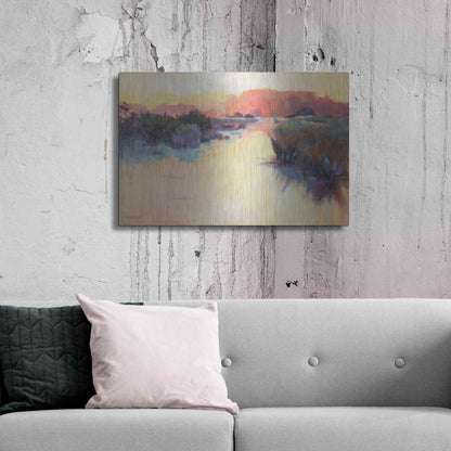 Luxe Metal Art 'A Warm Resonance' by Madeline Dukes, Metal Wall Art,36x24