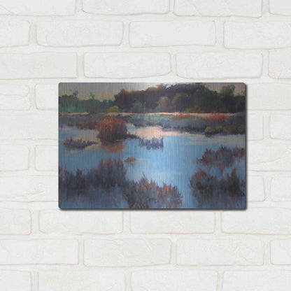 Luxe Metal Art 'Ace Basin Creek' by Madeline Dukes, Metal Wall Art,16x12