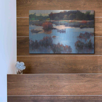 Luxe Metal Art 'Ace Basin Creek' by Madeline Dukes, Metal Wall Art,16x12