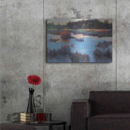 Luxe Metal Art 'Ace Basin Creek' by Madeline Dukes, Metal Wall Art,36x24