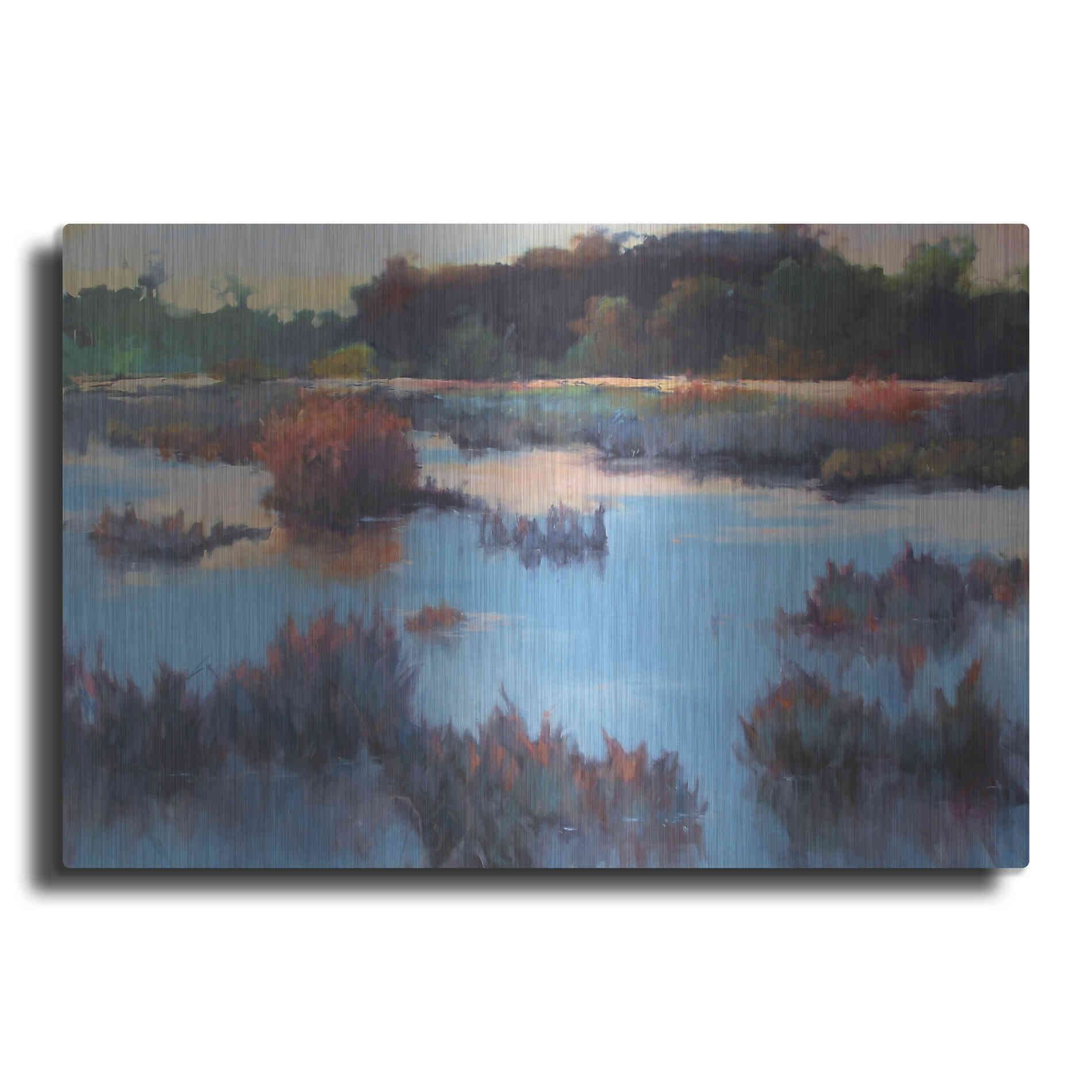 Luxe Metal Art 'Ace Basin Creek' by Madeline Dukes, Metal Wall Art