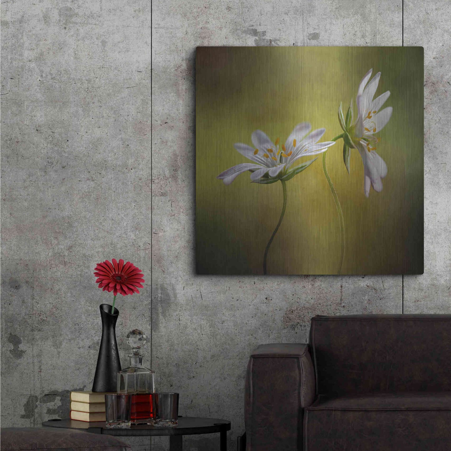 Luxe Metal Art 'Echo' by Mandy Disher, Metal Wall Art,36x36