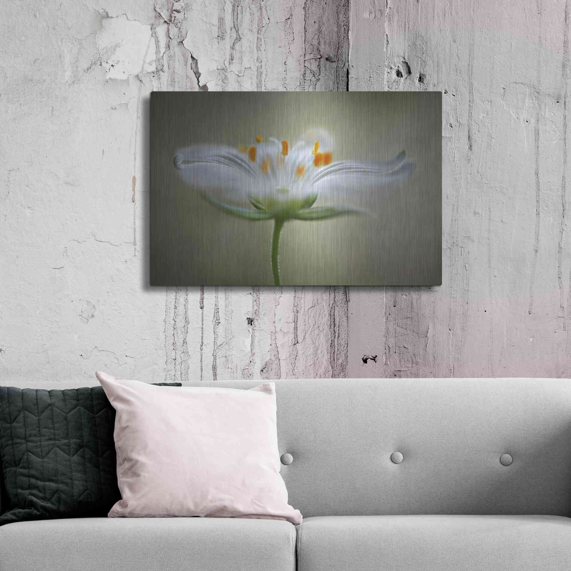 Luxe Metal Art 'Summer Swirl' by Mandy Disher, Metal Wall Art,36x24