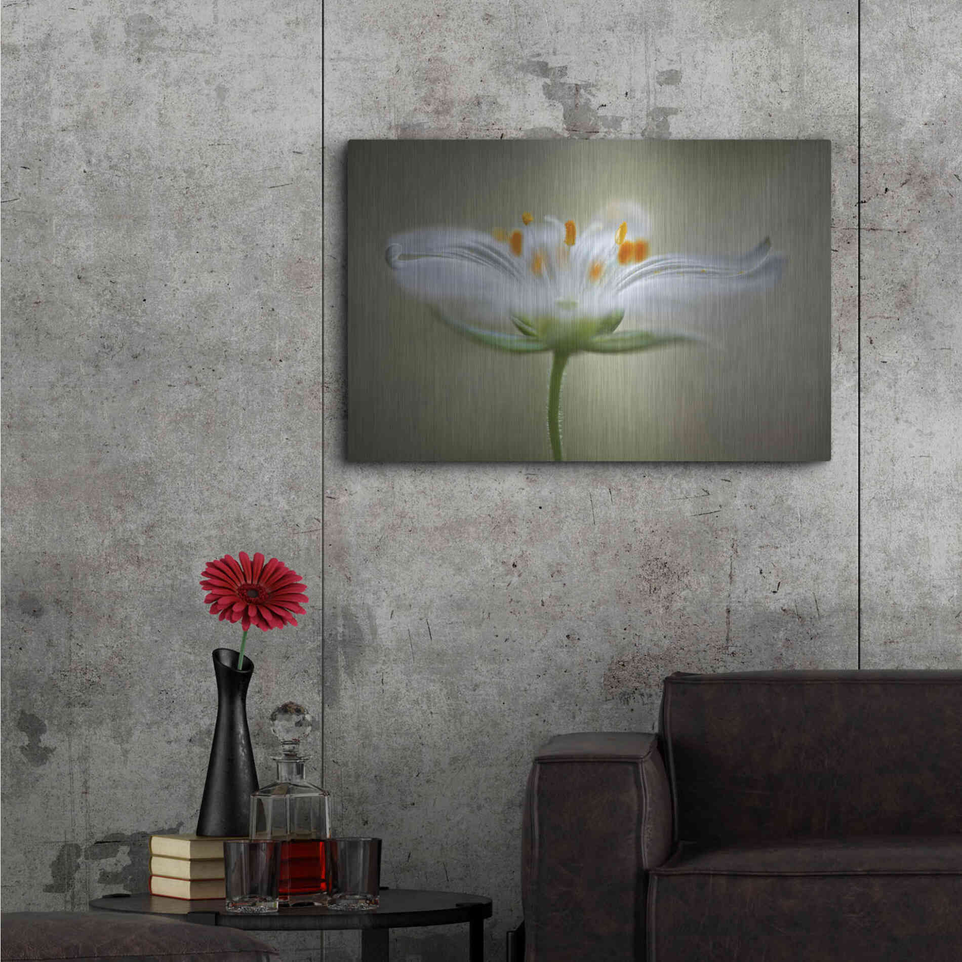 Luxe Metal Art 'Summer Swirl' by Mandy Disher, Metal Wall Art,36x24